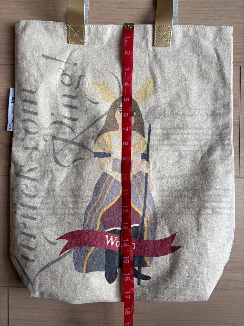 The Metropolitan Der Ring des Nibelungen Opera Canvas Tote Bag. NWT